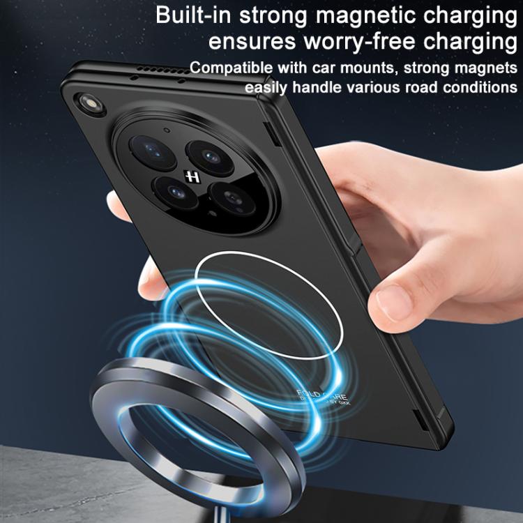 For OPPO Find N6 5G GKK Integrated Magnetic Folding Hinge Full Coverage Phone Case with Side Cover Holder