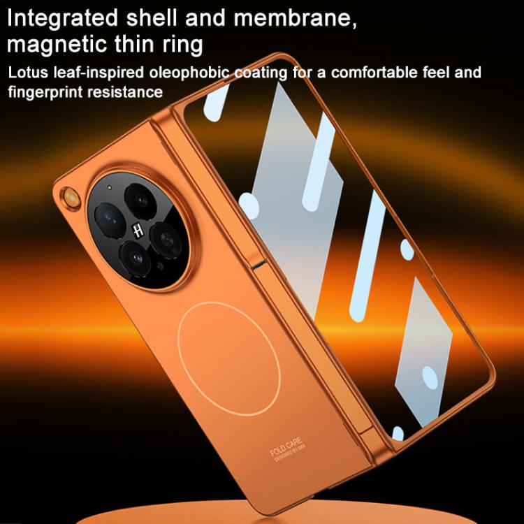 For OPPO Find N6 5G GKK Integrated Magnetic Folding Hinge Full Coverage Phone Case with Side Cover Holder