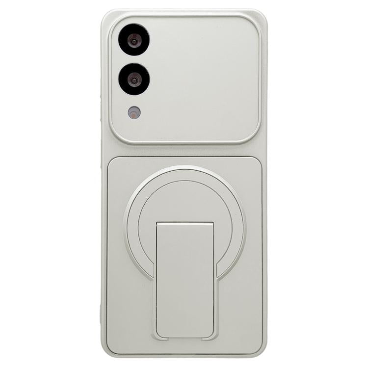 For Galaxy S25 Edge 5G Instantly Transforms Into 17 Pro Invisible Holder Magnetic Phone Case