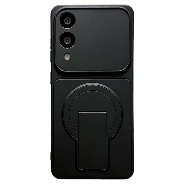 For Galaxy S25 Edge 5G Instantly Transforms Into 17 Pro Invisible Holder Magnetic Phone Case