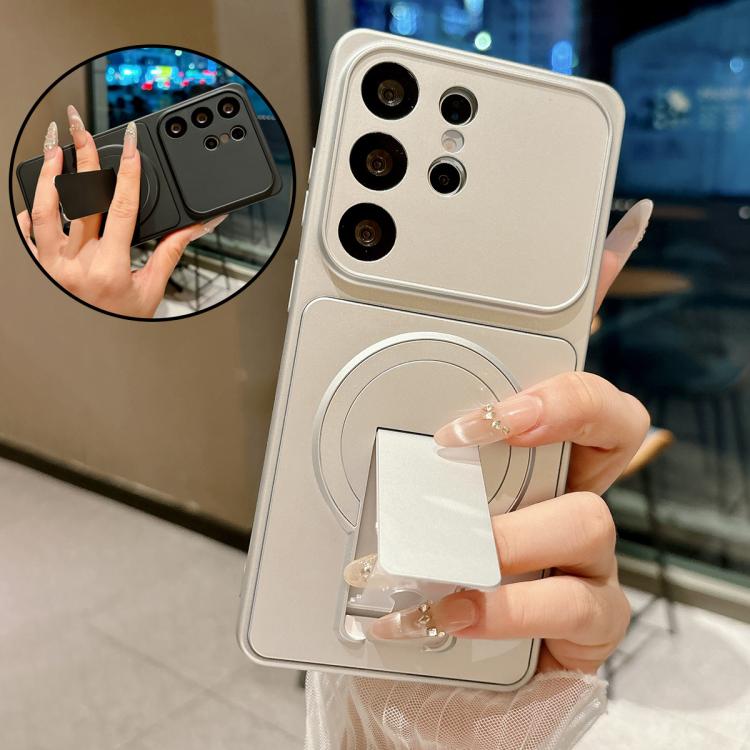 For Galaxy S23+ 5G Instantly Transforms Into 17 Pro Invisible Holder Magnetic Phone Case