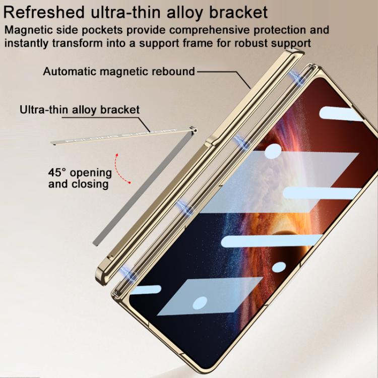 For Honor Magic V6 GKK Integrated Magnetic Folding Hinge Phantom Magnetic Phone Case