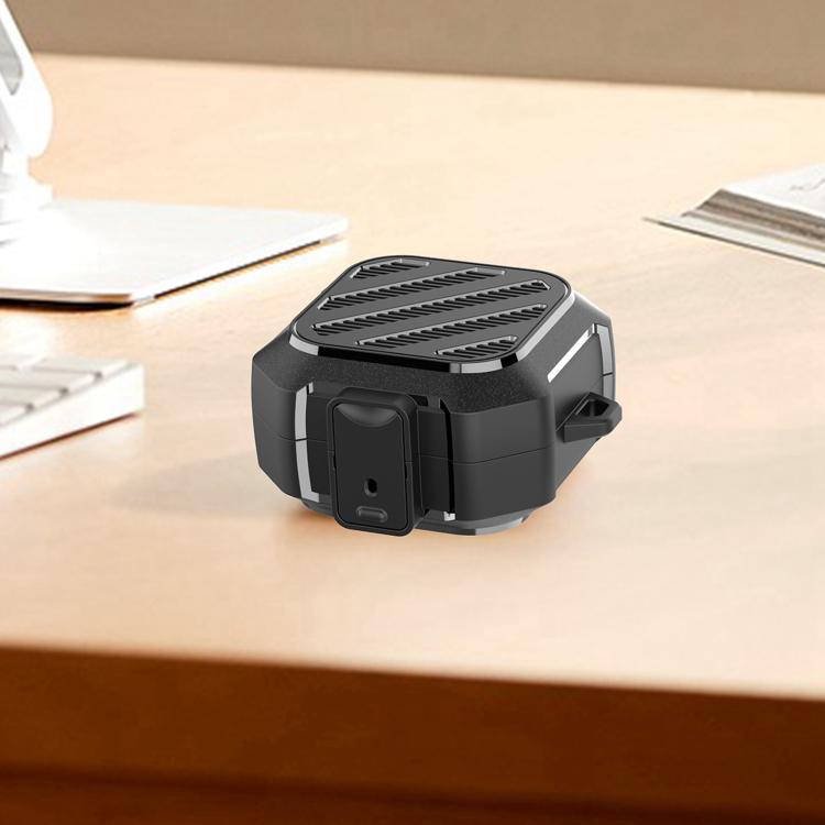 For Galaxy Buds 4 / 4 Pro Luggage Carbon Fiber Shockproof Earphone Protective Case with Hook