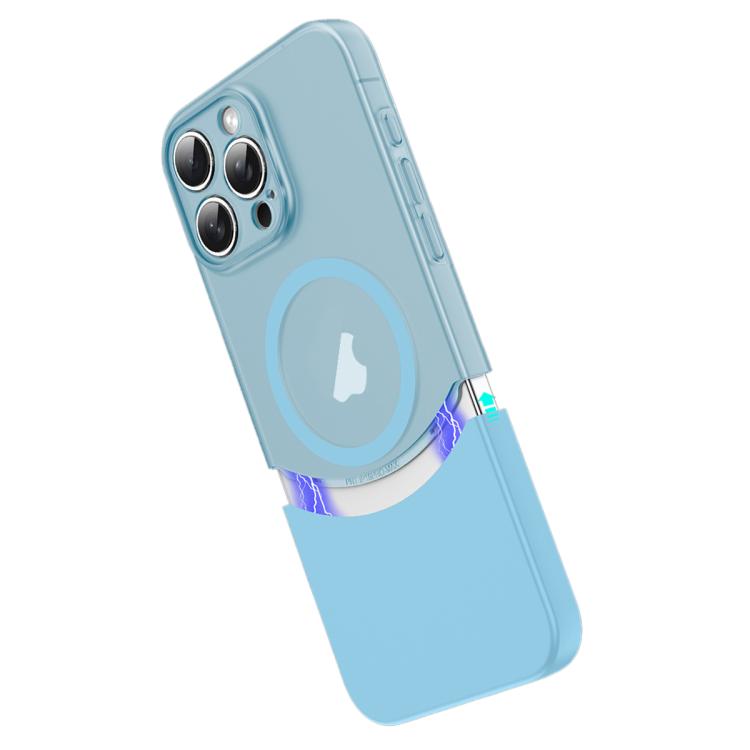 For iPhone 11 Pro Max Tenon-and-mortise Splicing Magnetic PC Phone Case