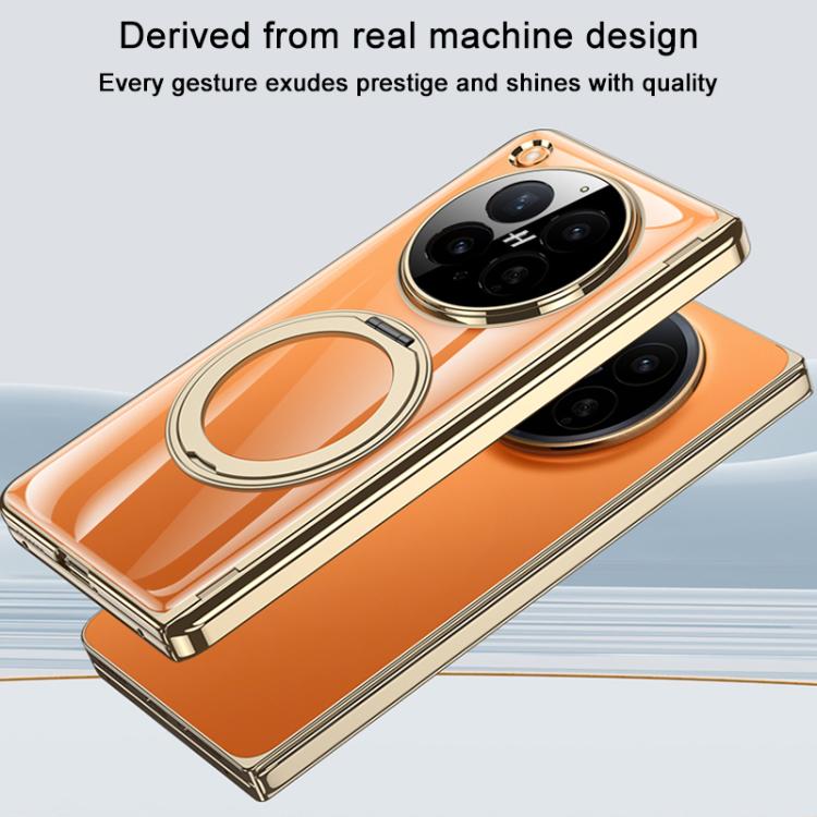 For OPPO Find N6 5G GKK Integrated Magnetic Folding Hinge Phantom Phone Case with Rotating Holder