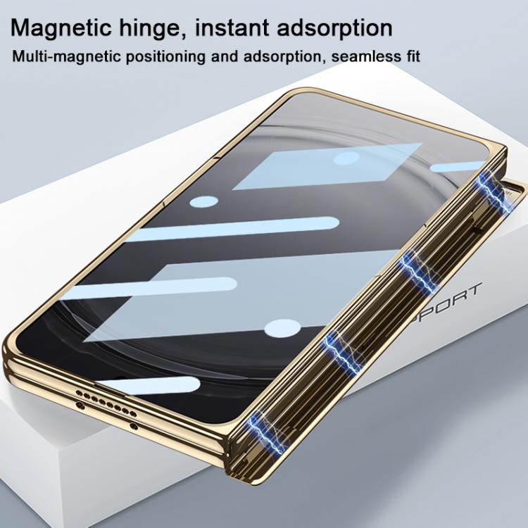 For OPPO Find N6 5G GKK Integrated Magnetic Folding Hinge Phantom Phone Case with Rotating Holder
