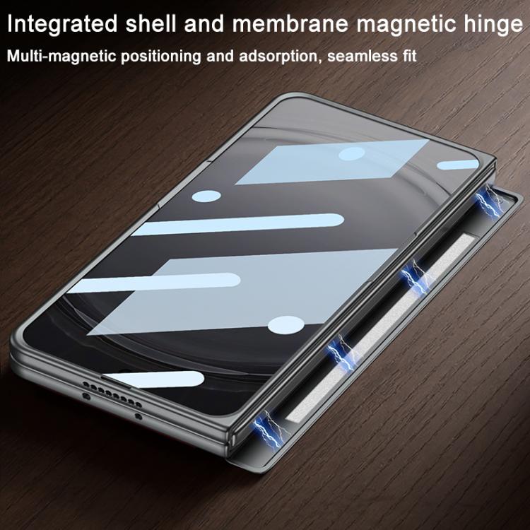 For OPPO Find N6 5G GKK Integrated Magnetic Folding Hinge Full Coverage Phone Case with Rotating Holder