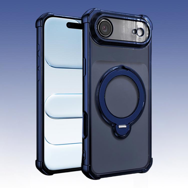 For iPhone Air Four-Corner Airbags Shockproof Rotation Holder Magnetic Phone Case