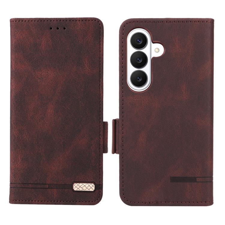 For Galaxy S26 5G Magnetic Clasp Leather Phone Case