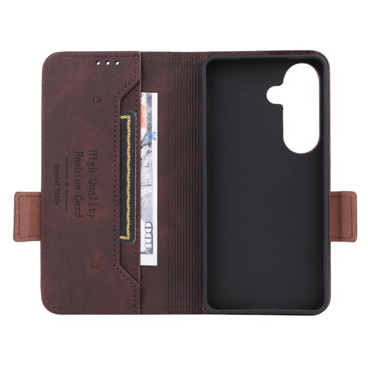 For Galaxy S26 5G Magnetic Clasp Leather Phone Case