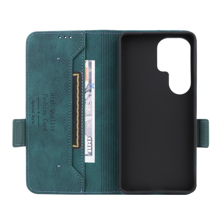 For Galaxy S26 Ultra 5G Magnetic Clasp Leather Phone Case