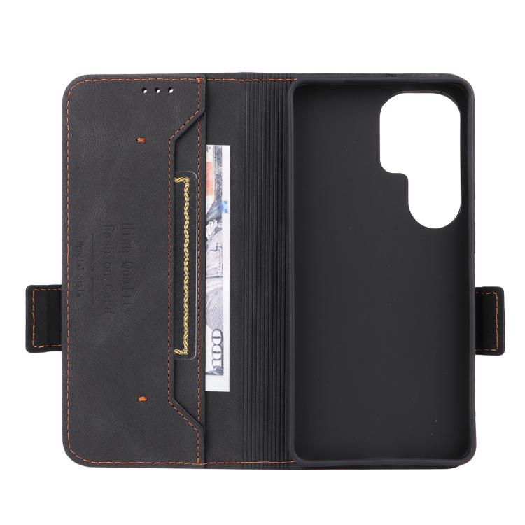 For Galaxy S26 Ultra 5G Magnetic Clasp Leather Phone Case