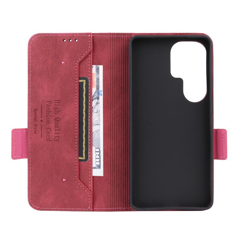 For Galaxy S26 Ultra 5G Magnetic Clasp Leather Phone Case