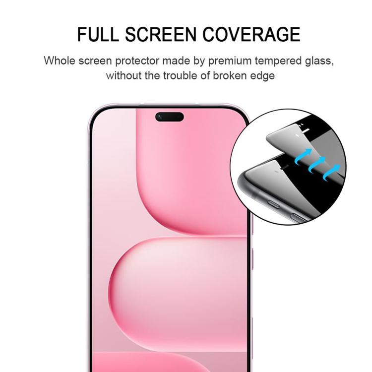 For Honor X80i 5G High Aluminum Full Screen Silk Printing Tempered Glass Film, Support Fingerprint Unlocking