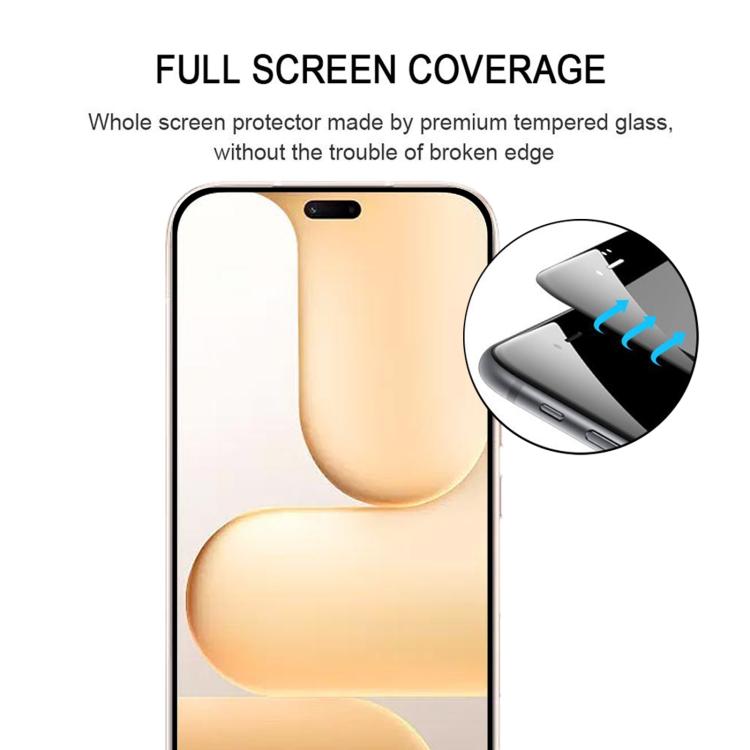 For Honor Play11 Plus 5G 25pcs High Aluminum Full Screen Silk Printing Tempered Glass Film, Support Fingerprint Unlocking