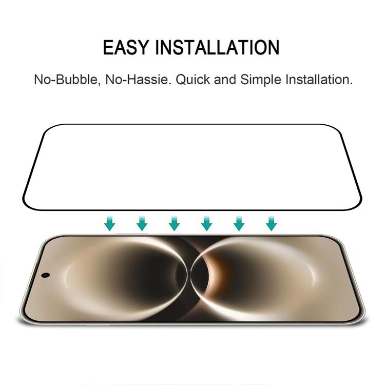 For Huawei nova 15 Max High Aluminum Full Screen Silk Printing Tempered Glass Film