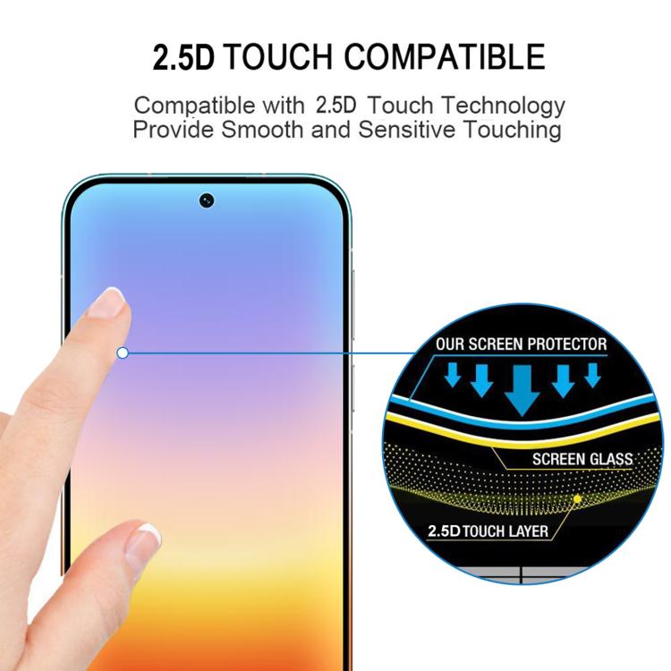 For Huawei Pura 90 Pro Max 5G 25pcs High Aluminum Full Screen Silk Printing Tempered Glass Film