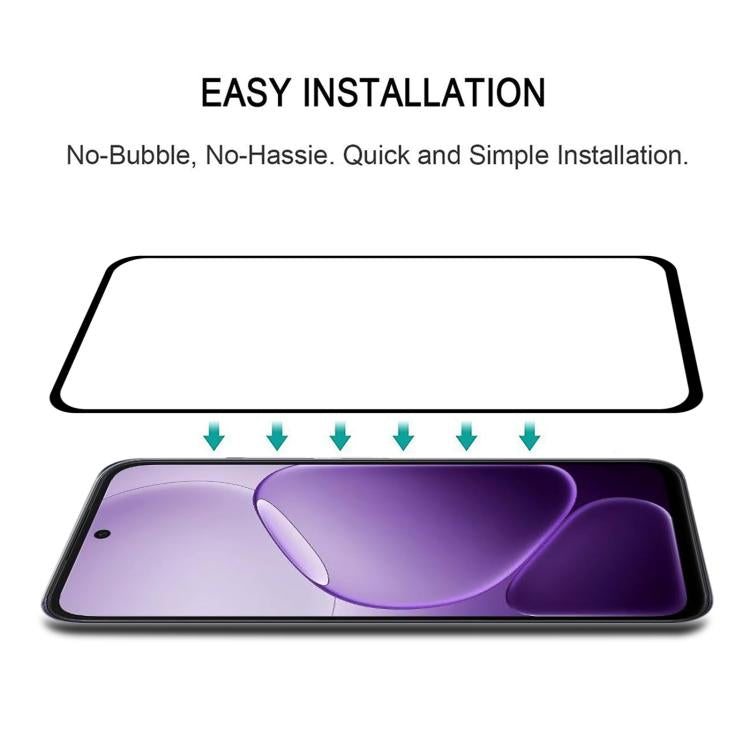 For OPPO K14x 5G High Aluminum Full Screen Silk Printing Tempered Glass Film