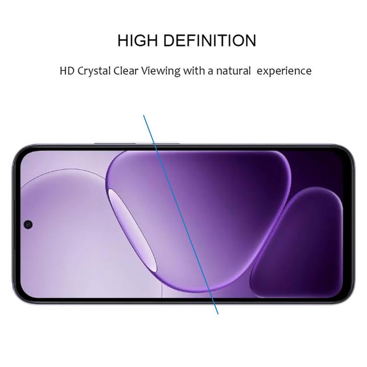 For OPPO K14x 5G 25pcs High Aluminum Full Screen Silk Printing Tempered Glass Film
