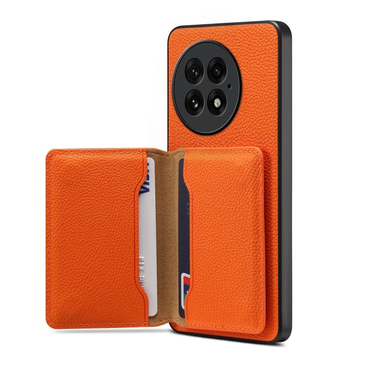 For OnePlus 13 Denior  Litchi Texture Magnetic Phone Case
