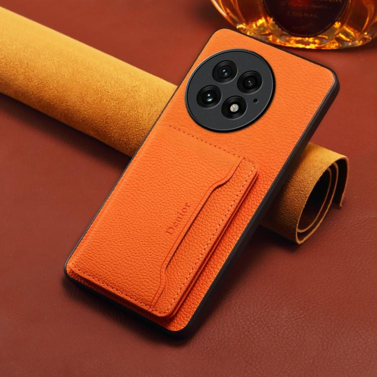 For OnePlus 13 Denior  Litchi Texture Magnetic Phone Case