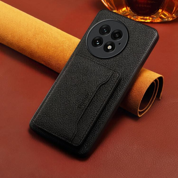 For OnePlus 13 Denior  Litchi Texture Magnetic Phone Case