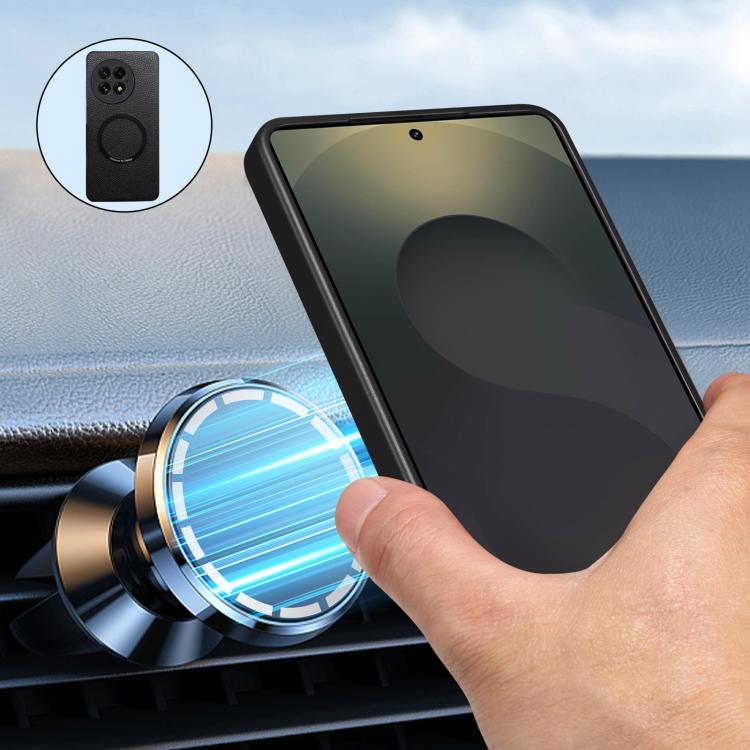 For OnePlus 13 Denior  Litchi Texture Magnetic Phone Case