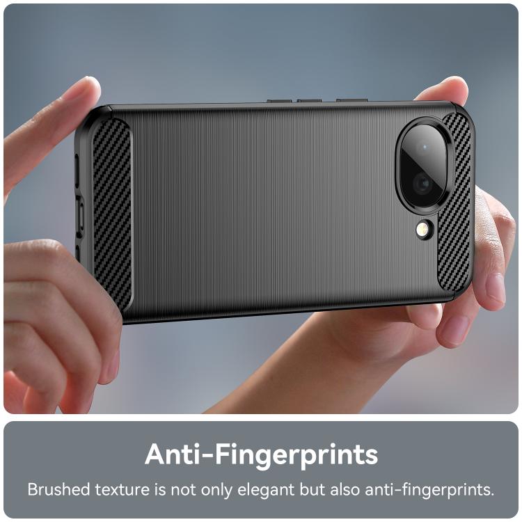 For Google Pixel 10a WANLONFENG Brushed Texture Shockproof TPU Phone Case with Screen Film