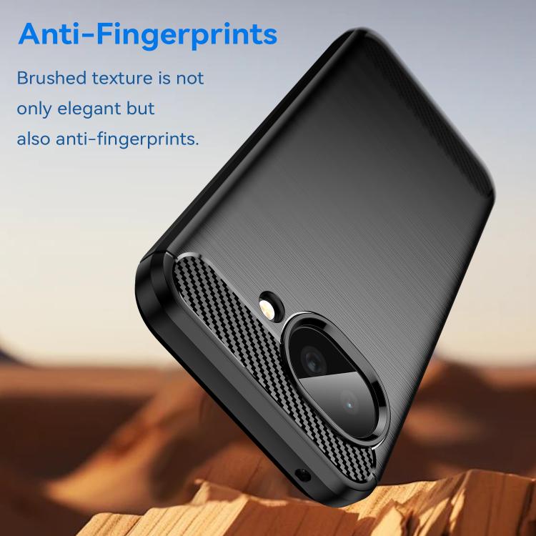 For Google Pixel 9a WANLONFENG Brushed Texture Shockproof TPU Phone Case with Screen Film
