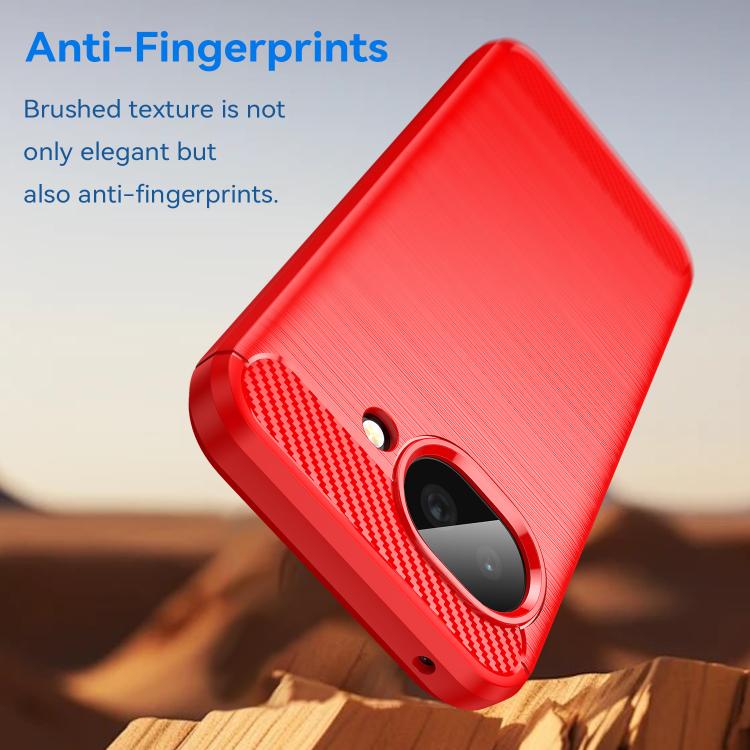 For Google Pixel 9a WANLONFENG Brushed Texture Shockproof TPU Phone Case with Screen Film