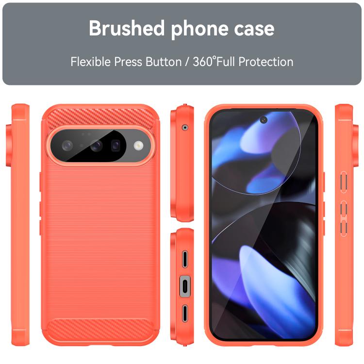 For Google Pixel 10 WANLONFENG Brushed Texture Shockproof TPU Phone Case with Screen Film