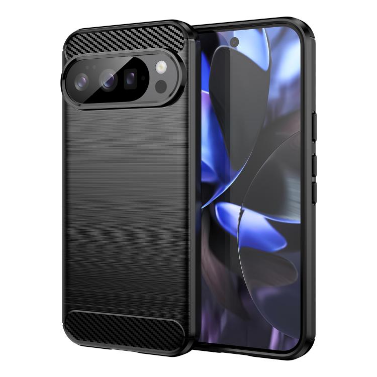 For Google Pixel 10 Pro WANLONFENG Brushed Texture Shockproof TPU Phone Case with Screen Film