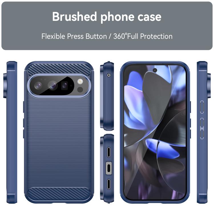 For Google Pixel 10 Pro WANLONFENG Brushed Texture Shockproof TPU Phone Case with Screen Film