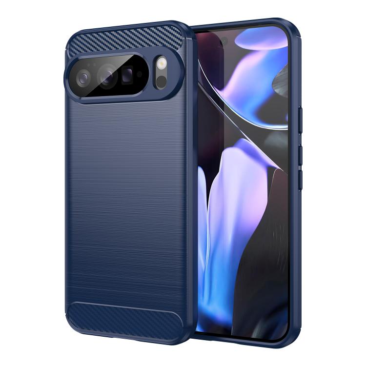 For Google Pixel 9 Pro XL WANLONFENG Brushed Texture Shockproof TPU Phone Case with Screen Film