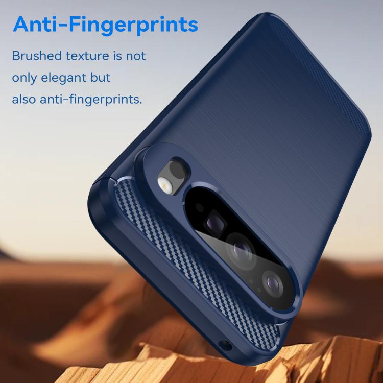 For Google Pixel 9 Pro XL WANLONFENG Brushed Texture Shockproof TPU Phone Case with Screen Film
