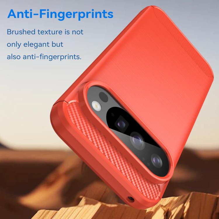 For Google Pixel 9 Pro WANLONFENG Brushed Texture Shockproof TPU Phone Case with Screen Film