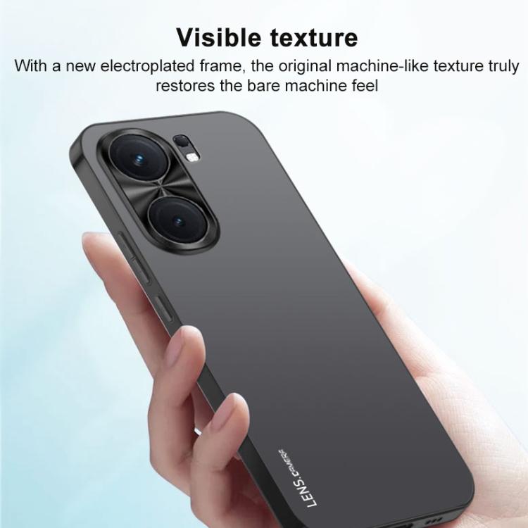 For vivo S50 5G AG Frosted Electroplating Acrylic Phone Case