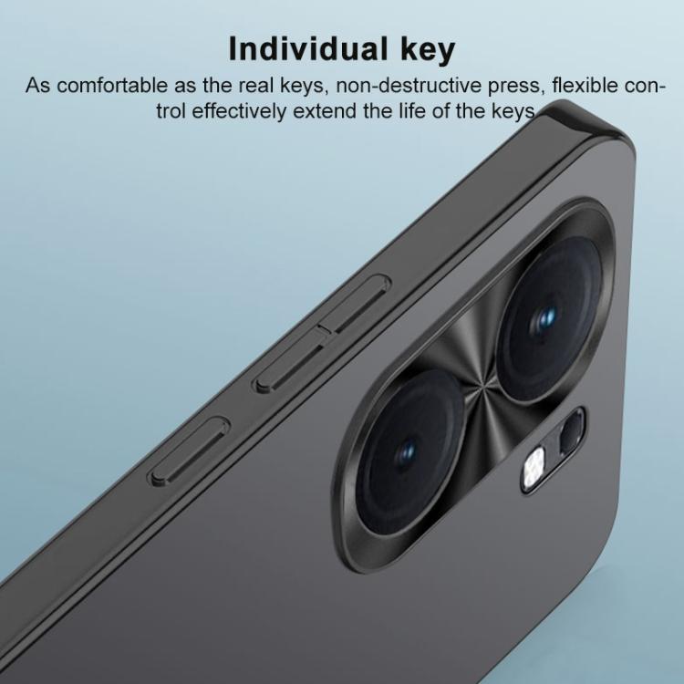 For vivo S50 5G AG Frosted Electroplating Acrylic Phone Case
