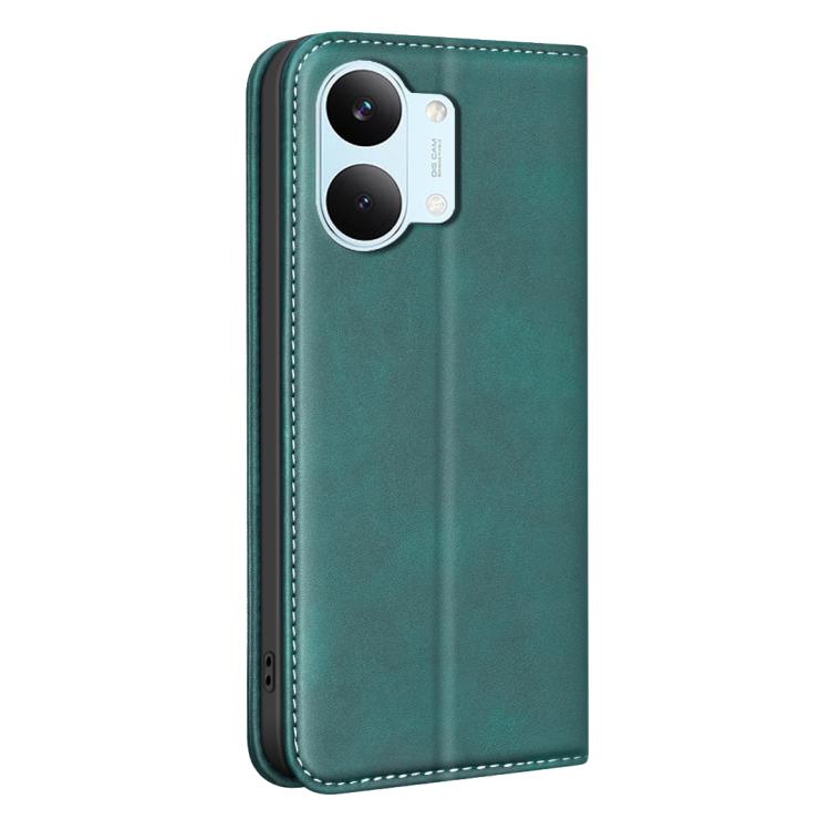 For Xiaomi Poco X8 Pro Max 5G BINFEN COLOR Calfskin Texture Magnetic RFID Vegan Leather Phone Case