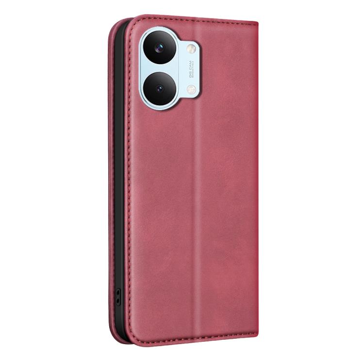 For Xiaomi Poco X8 Pro Max 5G BINFEN COLOR Calfskin Texture Magnetic RFID Vegan Leather Phone Case