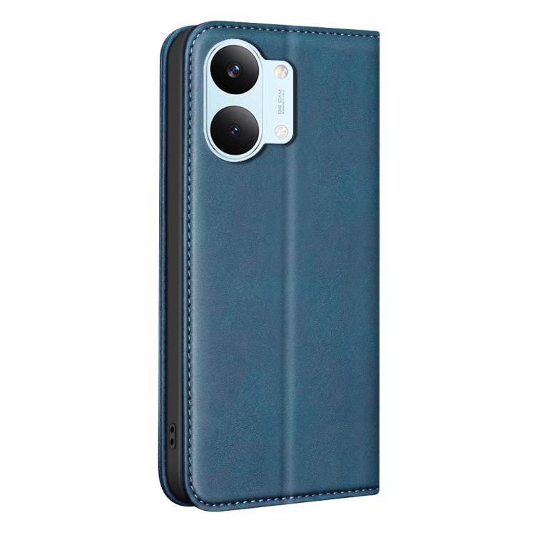 For Xiaomi Poco X8 Pro Max 5G BINFEN COLOR Calfskin Texture Magnetic RFID Vegan Leather Phone Case