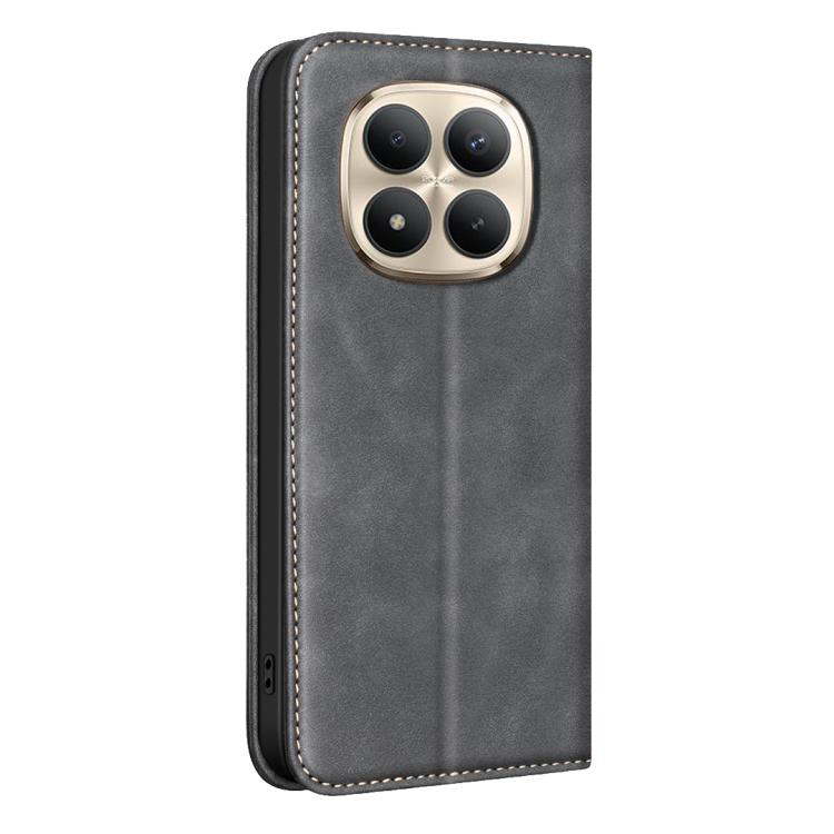 For Xiaomi Poco M8 Pro 5G BINFEN COLOR Calfskin Texture Magnetic RFID Vegan Leather Phone Case