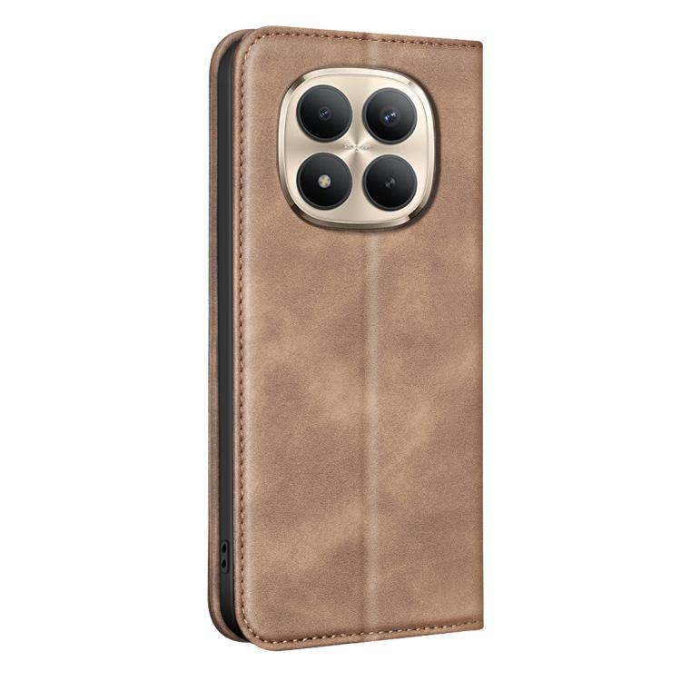 For Xiaomi Poco M8 Pro 5G BINFEN COLOR Calfskin Texture Magnetic RFID Vegan Leather Phone Case