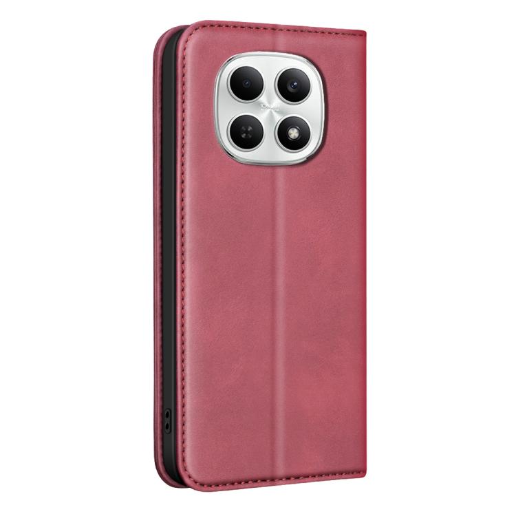 For Xiaomi Poco M8 5G BINFEN COLOR Calfskin Texture Magnetic RFID Vegan Leather Phone Case