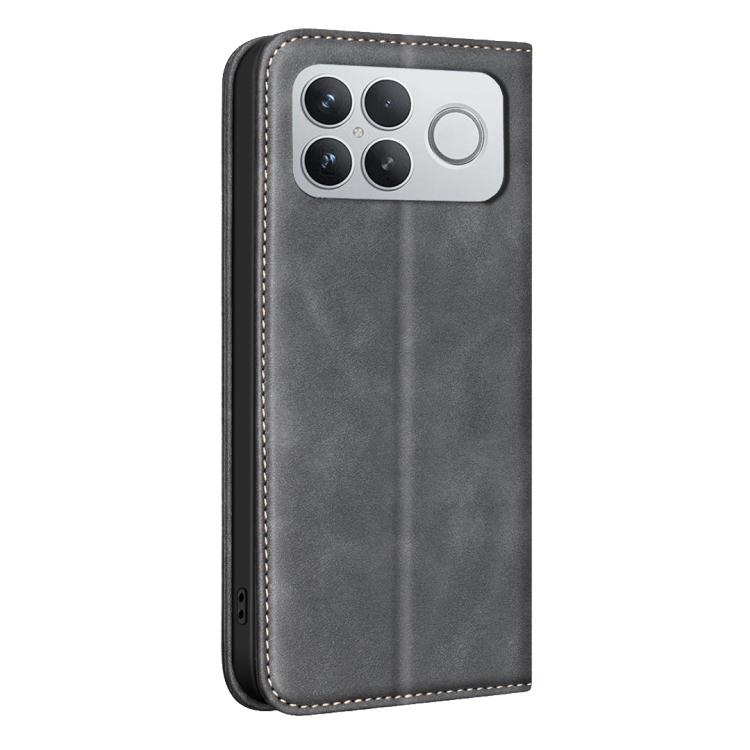 For Xiaomi Poco F8 Ultra 5G BINFEN COLOR Calfskin Texture Magnetic RFID Vegan Leather Phone Case