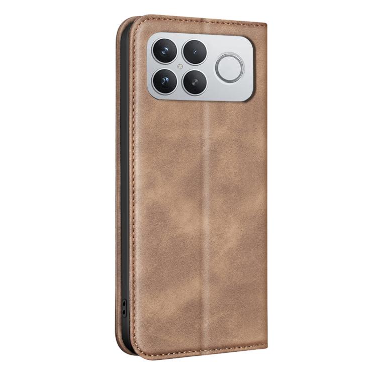For Xiaomi Poco F8 Ultra 5G BINFEN COLOR Calfskin Texture Magnetic RFID Vegan Leather Phone Case