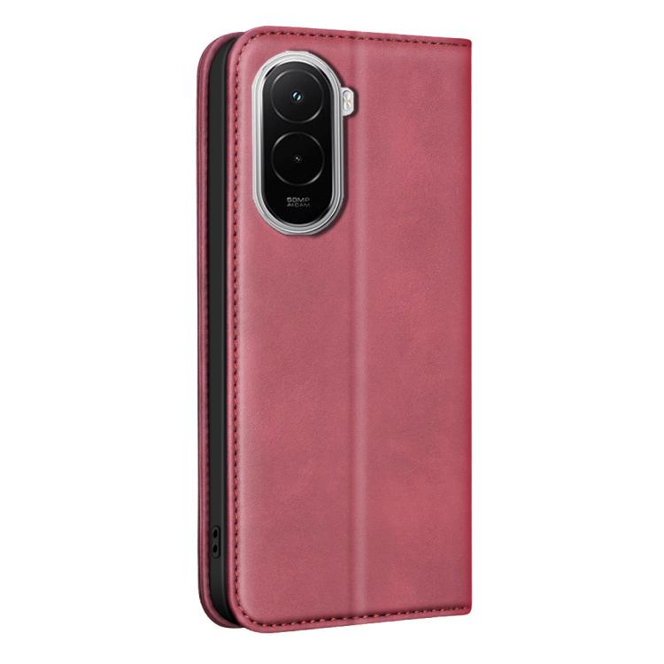 For Xiaomi Poco M7 4G 169mm BINFEN COLOR Calfskin Texture Magnetic RFID Vegan Leather Phone Case