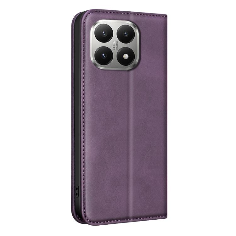 For Xiaomi 15T 5G BINFEN COLOR Calfskin Texture Magnetic RFID Vegan Leather Phone Case