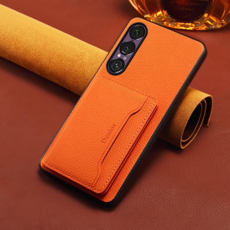 For Sony Xperia 1 VII Denior  Litchi Texture Magnetic Phone Case
