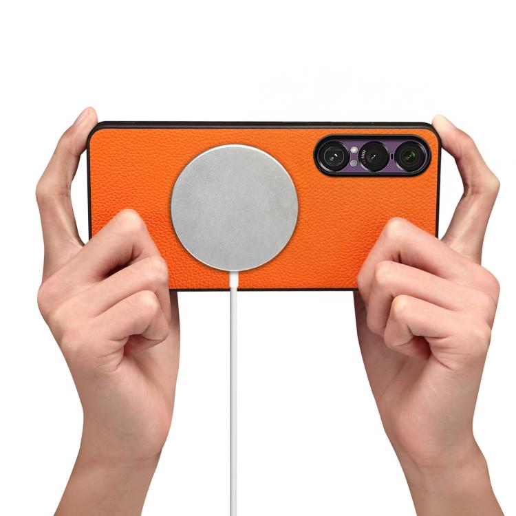 For Sony Xperia 1 VII Denior  Litchi Texture Magnetic Phone Case